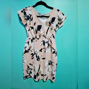 Pinkblush Floral Mini Dress - maternity